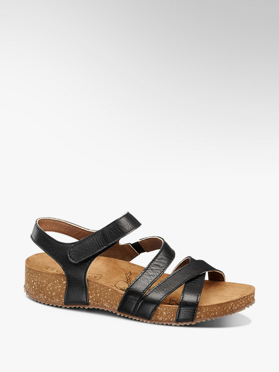 LEDER 34,90 Sandale von 5th Avenue in schwarz DEICHMANN LEDER 34,90 Sandale von 5th Avenue in schwarz DEICHMANN